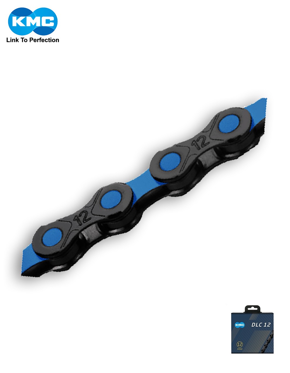 kmc dlc chain 12speed blue